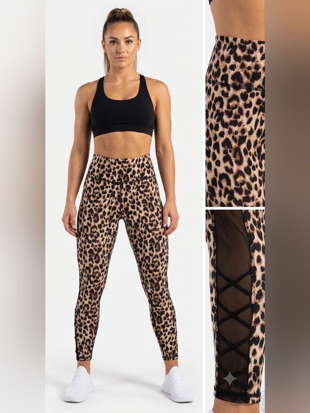 Victoria's Secret Leopard Print High-Rise Leggings Size M